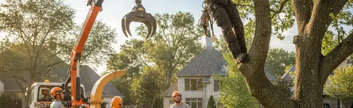 Professional tree service crew in Buffalo, NY providing safe tree trimming and removal