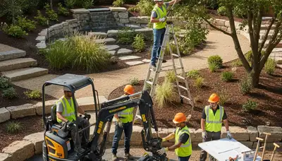 Buffalo, NY tree service team planning landscape design for local soils and property conditions