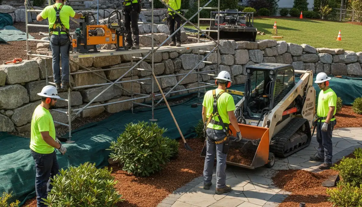 Tree service crew providing landscaping in Buffalo, NY for local residential properties
