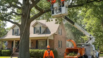 Tree service crew in Buffalo, NY providing professional tree trimming and removal services