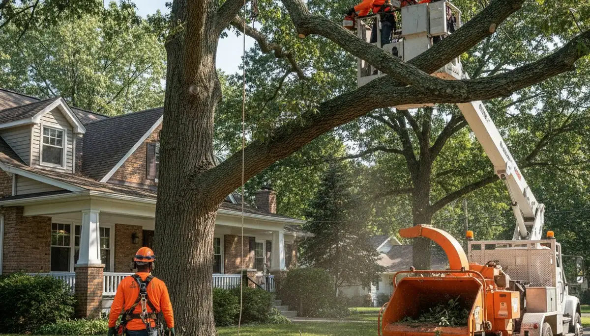 Tree service crew in Buffalo, NY providing professional tree trimming and removal