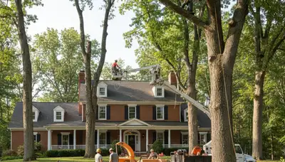 Tree service crew in Buffalo, NY providing professional tree trimming and removal