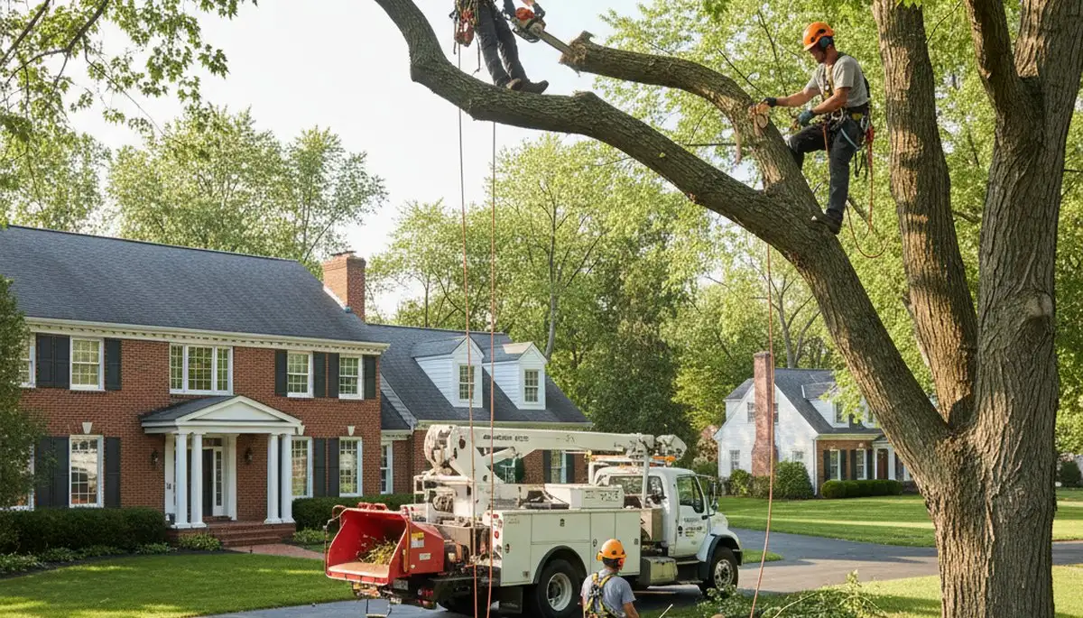 Tree service crew in Buffalo, NY providing professional tree trimming and removal services