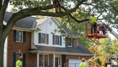 Tree service crew in Buffalo, NY providing professional tree trimming and removal solutions