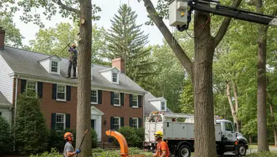 Buffalo, NY tree service crew providing professional tree trimming and removal services