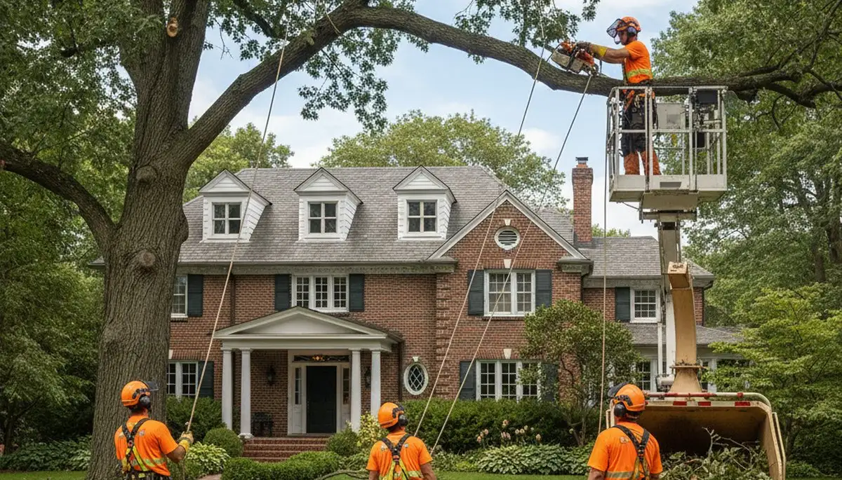 Tree service team in Buffalo, NY providing professional tree removal and trimming services