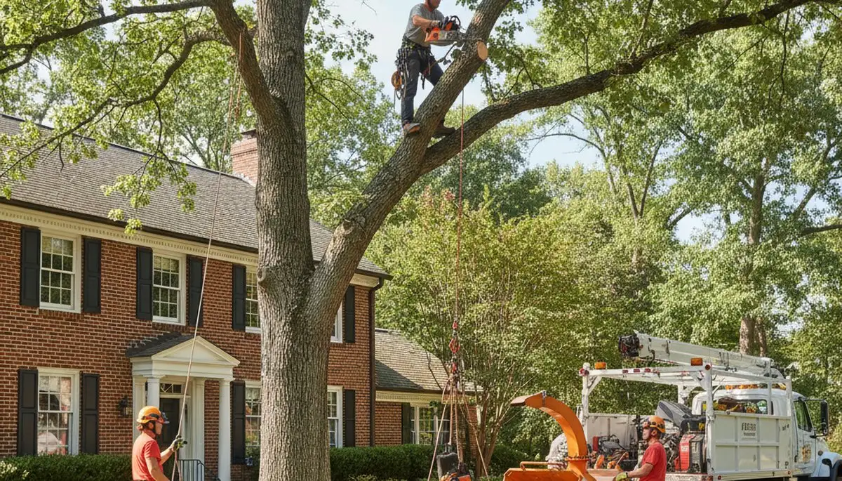Tree service crew in Buffalo, NY providing professional tree trimming and removal services