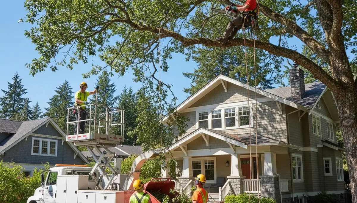 Tree service crew in Buffalo, NY providing professional tree care and removal services