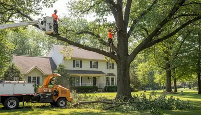 Tree service crew serving Buffalo, NY with professional tree removal and trimming services