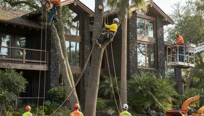 Tree service crew in Buffalo, NY providing professional tree removal and trimming services