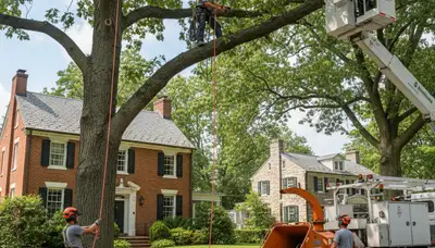 Tree service crew in Buffalo, NY providing professional tree care and removal services