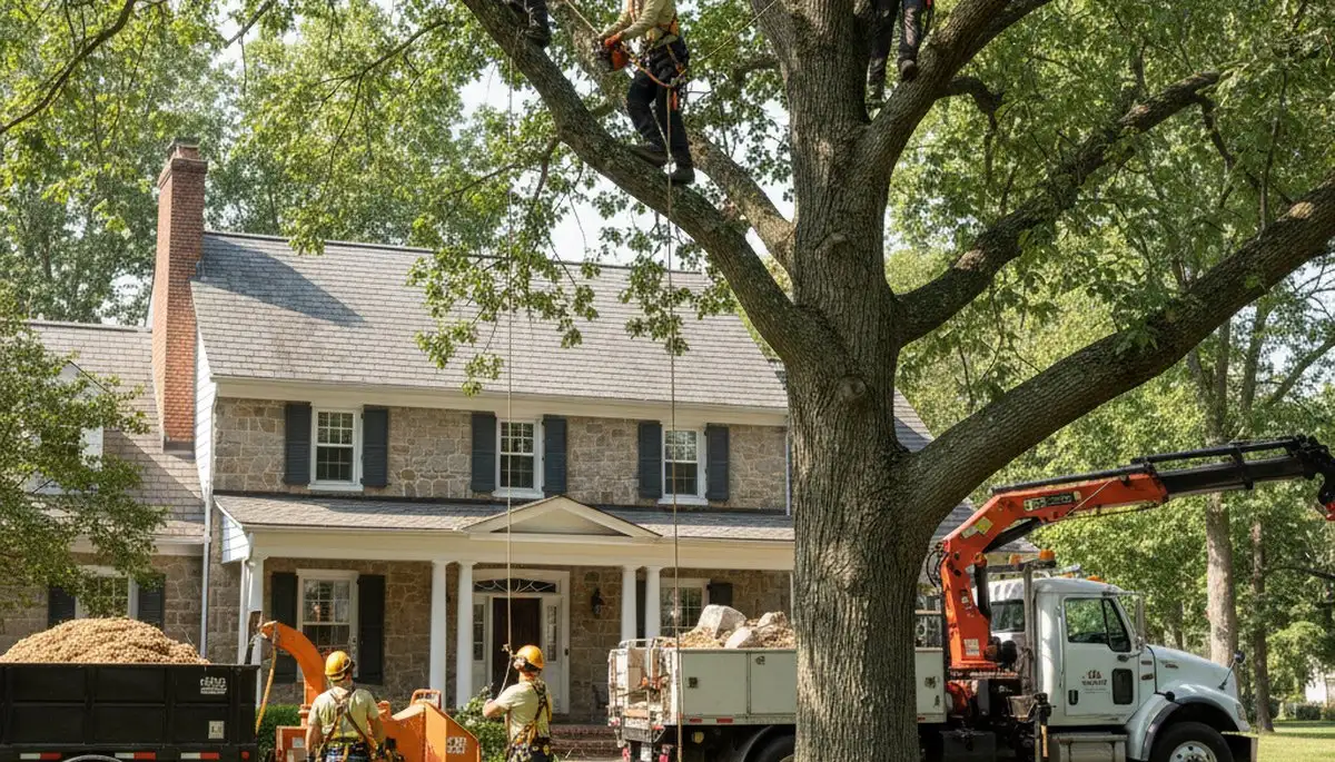 Tree service crew in Buffalo, NY providing professional tree trimming and removal services