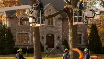 Tree service crew in Buffalo, NY providing professional tree care and removal services